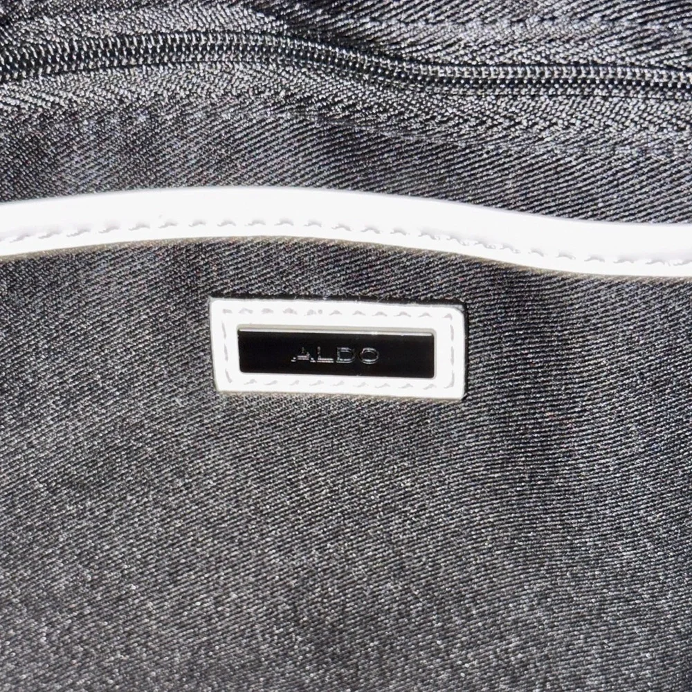 ALDO Greenwood White Quilted Shoulder Bag/Crossbody Bag - Picture 12 of 16